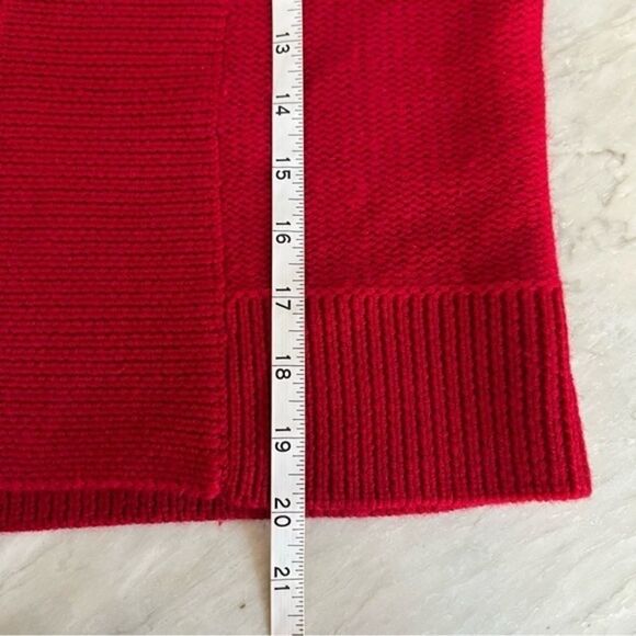 Marisa Christina  Red Cardigan Soft 100% Merino Wool size M - Picture 6 of 6